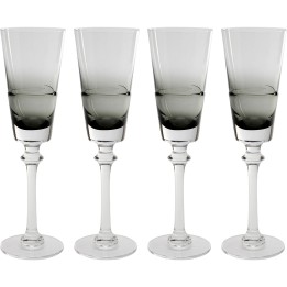Champagne Glass Mimi grey (4/set) Kare Design
