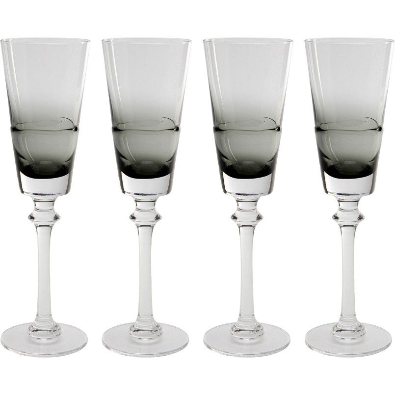 Flûtes à champagne grises - Mimi - Kare Design