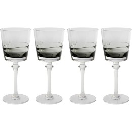 Wine Glass Mimi grey (4/set) Kare Design
