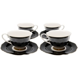 Tasses à café noires et blanches - Harlequin - Kare Design