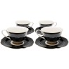 Tasses à café noires et blanches - Harlequin - Kare Design