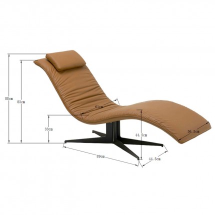 Relax Chair Bonnie brown Kare Design