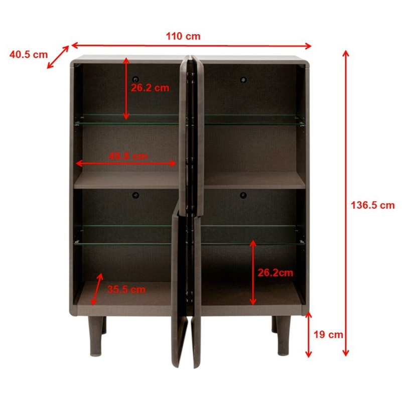 Buffet haut marron - Divine - Kare Design