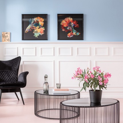 Table basse ovale Wire 60x90cm noire Kare Design Table basse ovale Wire 60x90cm noire Kare Design
