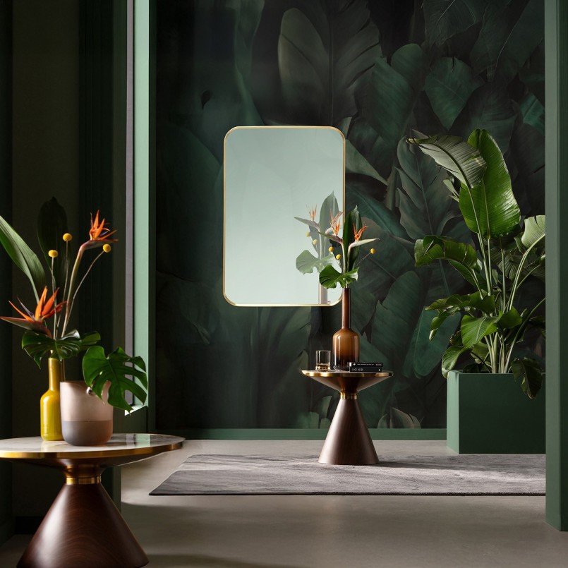 Wall Mirror Simply 90x60cm brass Kare Design