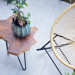 Table d'appoint bois brut - Aspen - Kare Design