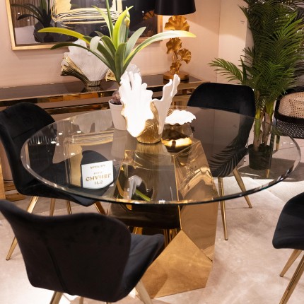 Table Ricchezza 130cm dorée Kare Design Table Ricchezza 130cm dorée Kare Design