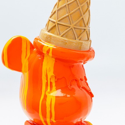 Déco ours glace orange Kare Design