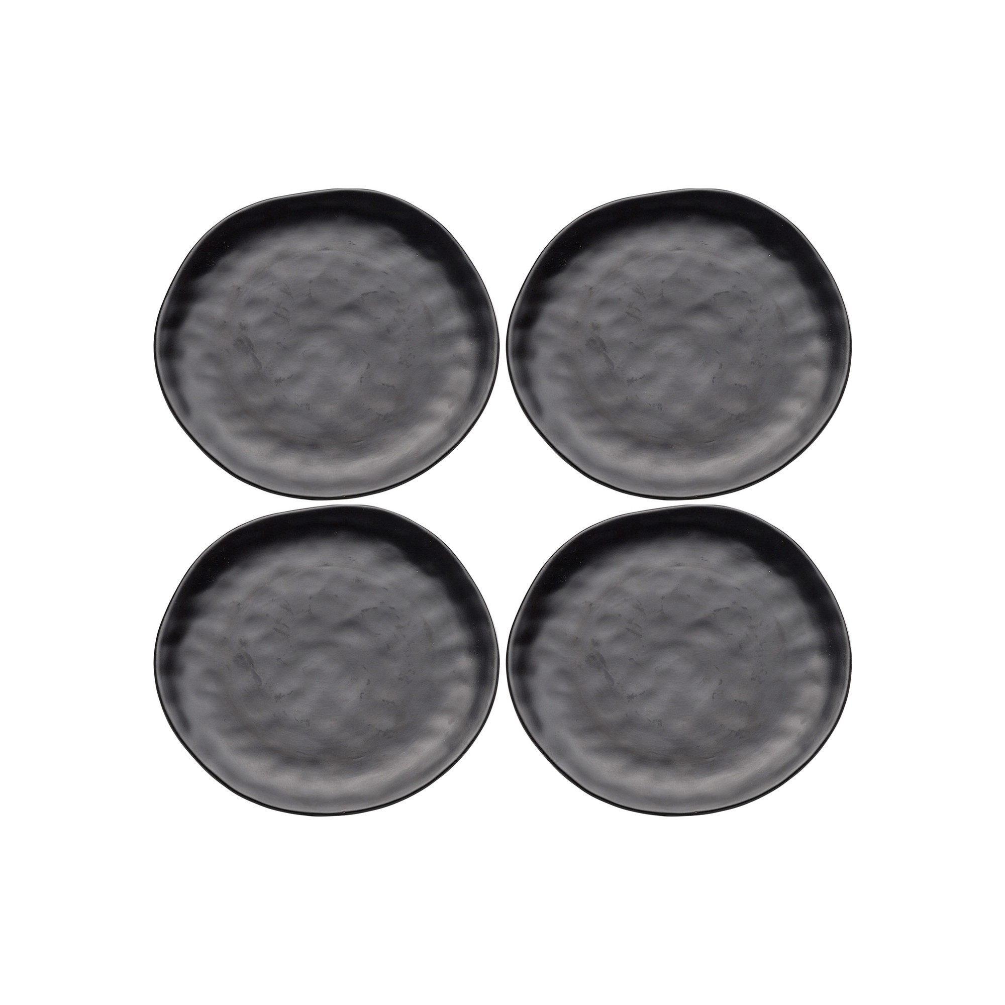 Assiettes Organic 26cm noires set de 4 Kare Design