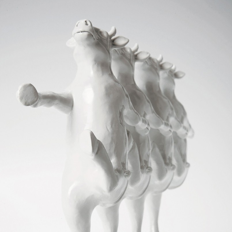 Déco vaches blanches qui dansent - Kare Design