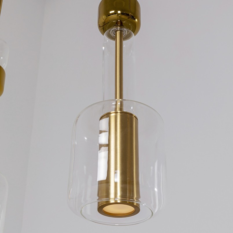 Glass and gold-plated steel suspension - Candy Bar - Kare Design
