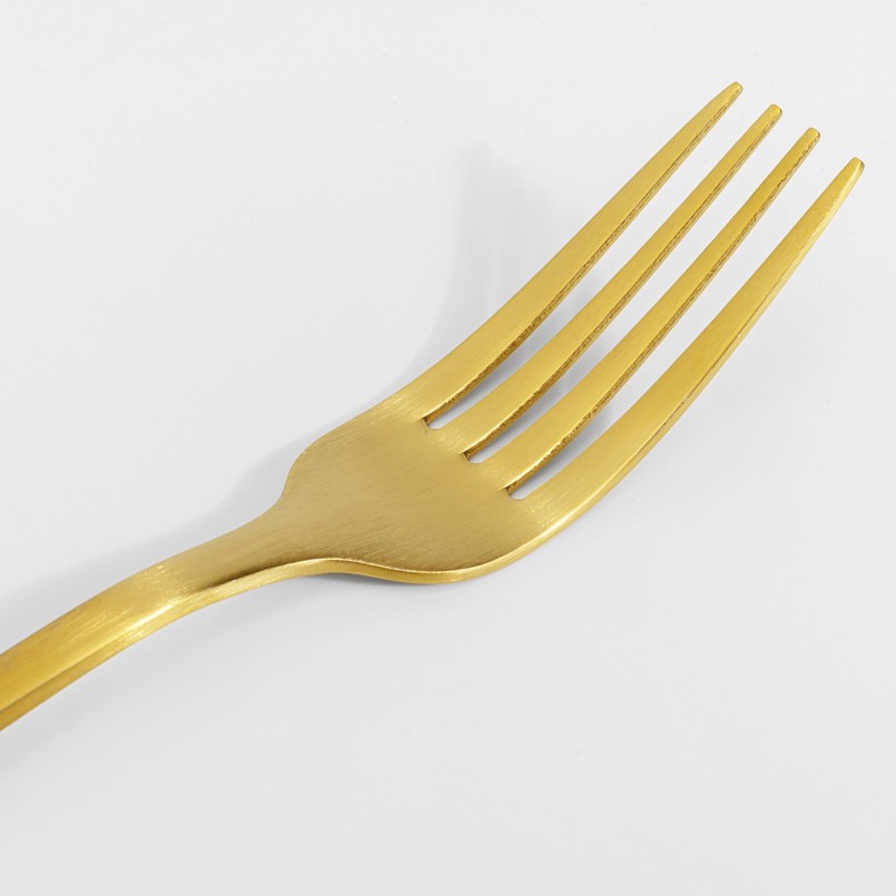 Gold-plated steel cutlery - Cucina - Kare Design