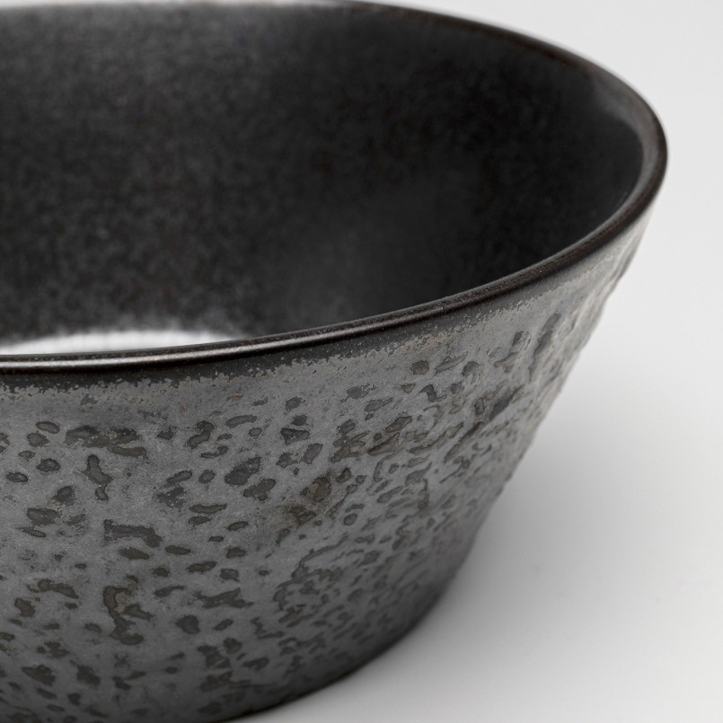 Black stoneware bowls set of 4 - Cosmos - Kare Design