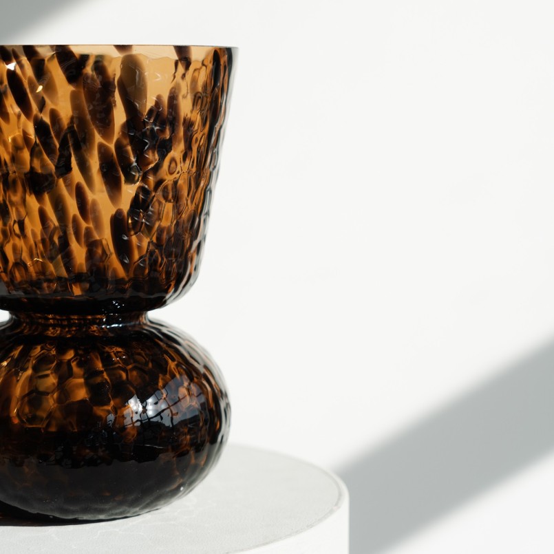 Vase en verre marron - Caramel - Kare Design