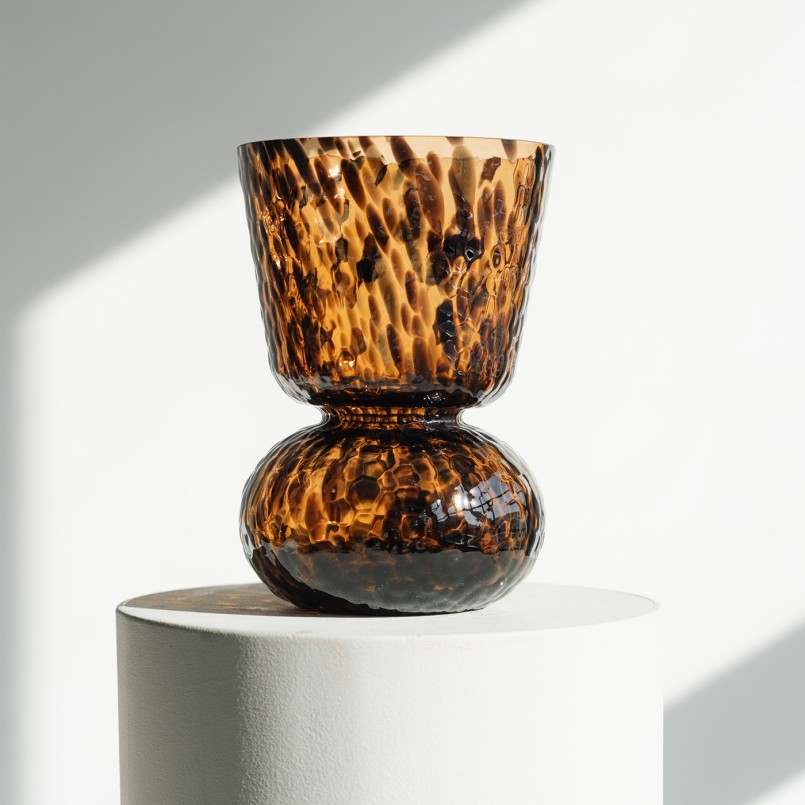 Vase en verre marron - Caramel - Kare Design