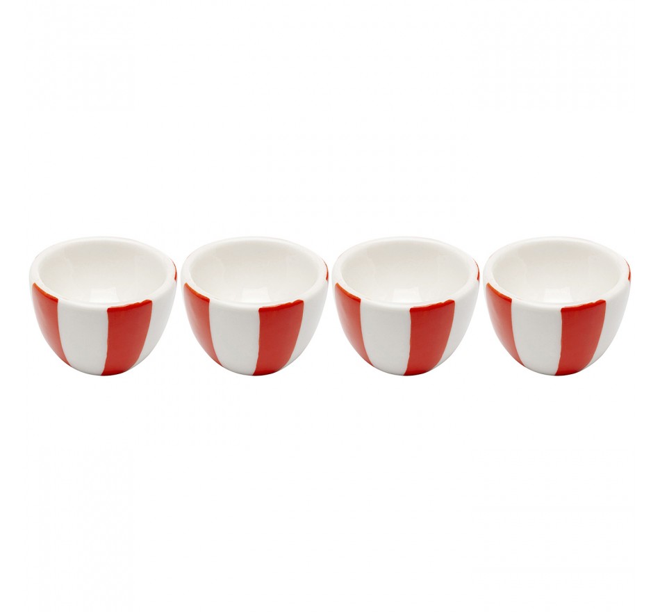 Egg holder Cocina red and white (4/set) Kare Design Egg holder Cocina red and white (4/set) Kare Design