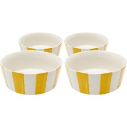 Bowl Cocina yellow and white Ø14cm (4/set) Kare Design