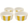 Bols rayés jaunes et blancs - Cocina - Kare Design