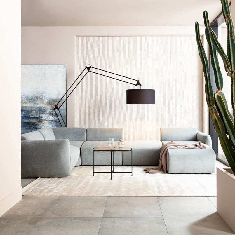 Assise d'angle pour canapé gris - Lucca - Kare Design