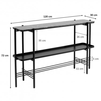 Bennet console 120x30cm Kare Design