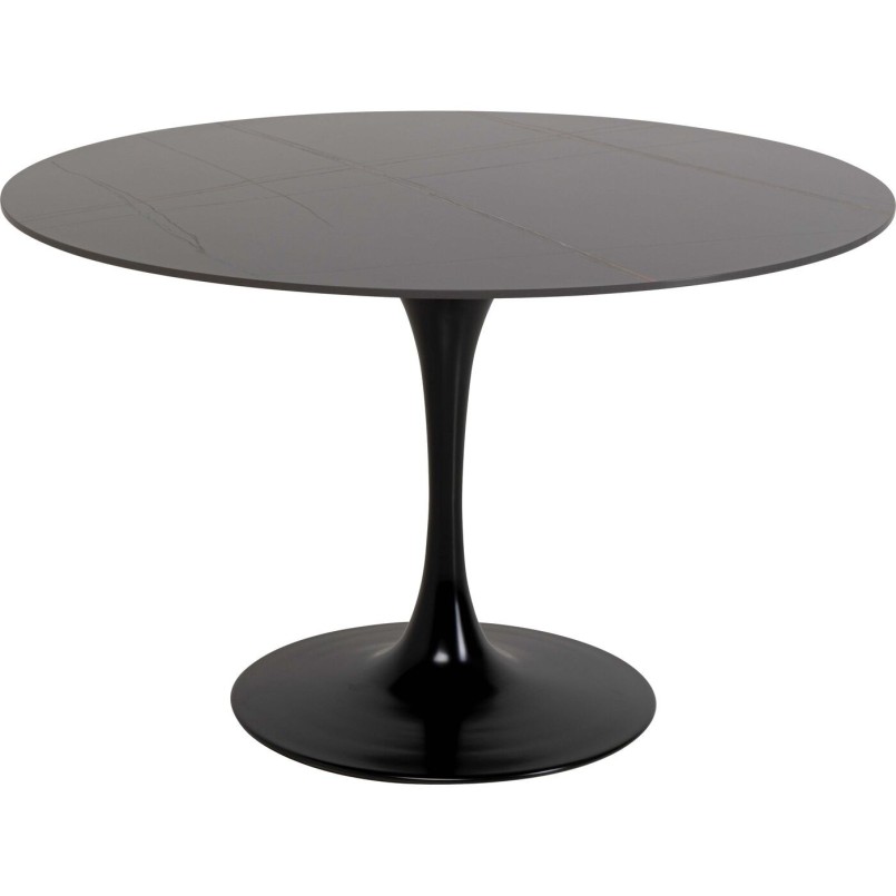 Table Invitation Ø120cm ceramic black Kare Design