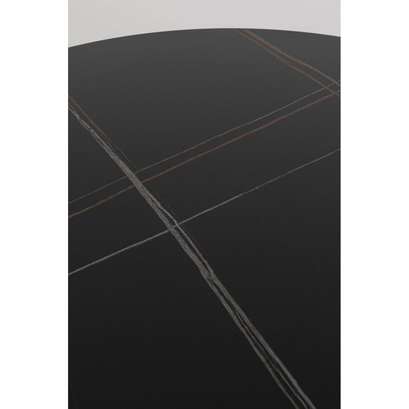 Table Invitation Ø120cm ceramic black Kare Design