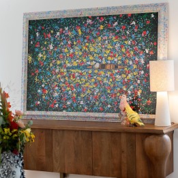 Tableau encadré marché aux fleurs flottant - Kare Design