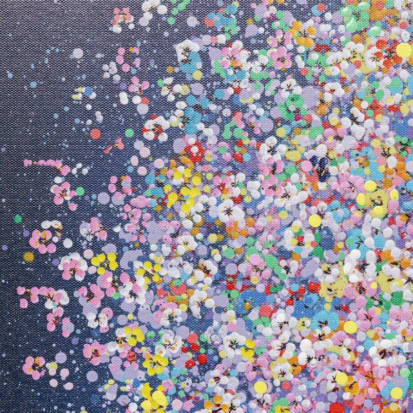 Elephant and flowers by night - Touched - Kare Design