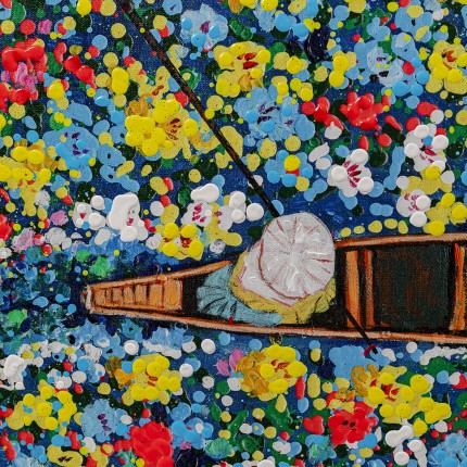 Framed Picture floating flower market 150x100cm Kare Design Framed Picture floating flower market 150x100cm Kare Design