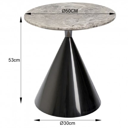 Side Table Rita Ø50cm black Kare Design Side Table Rita Ø50cm black Kare Design