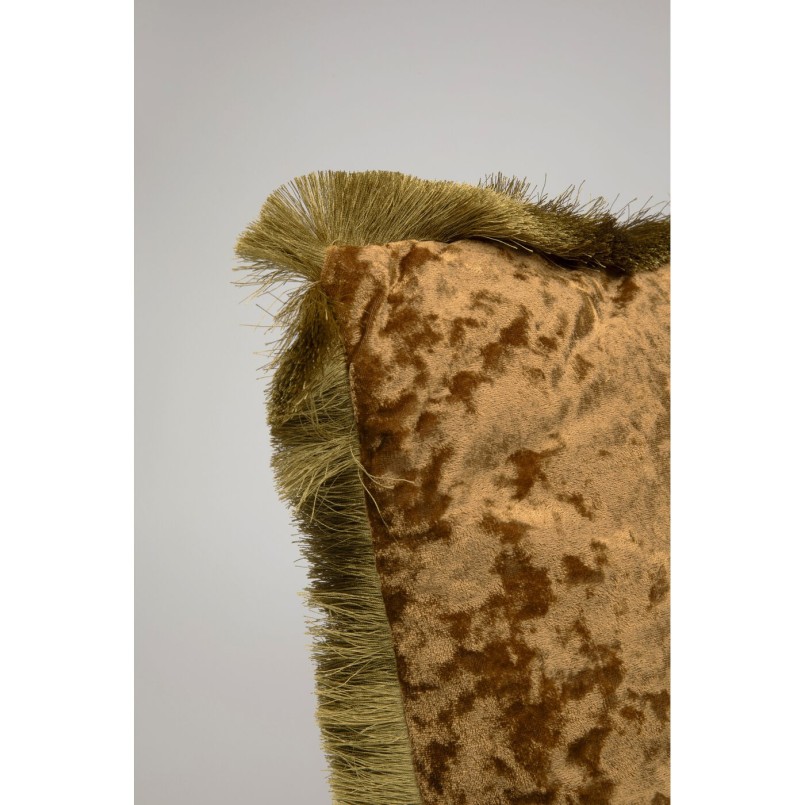 Coussin rétro jaune à franges - Cannes - Kare Design