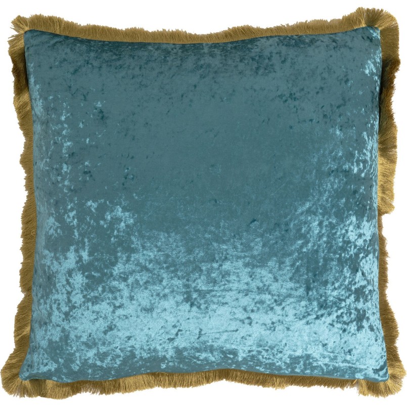 Coussin rétro bleu à franges - Cannes - Kare Design