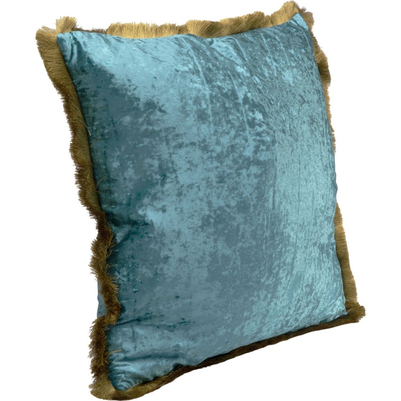 Coussin rétro bleu à franges - Cannes - Kare Design