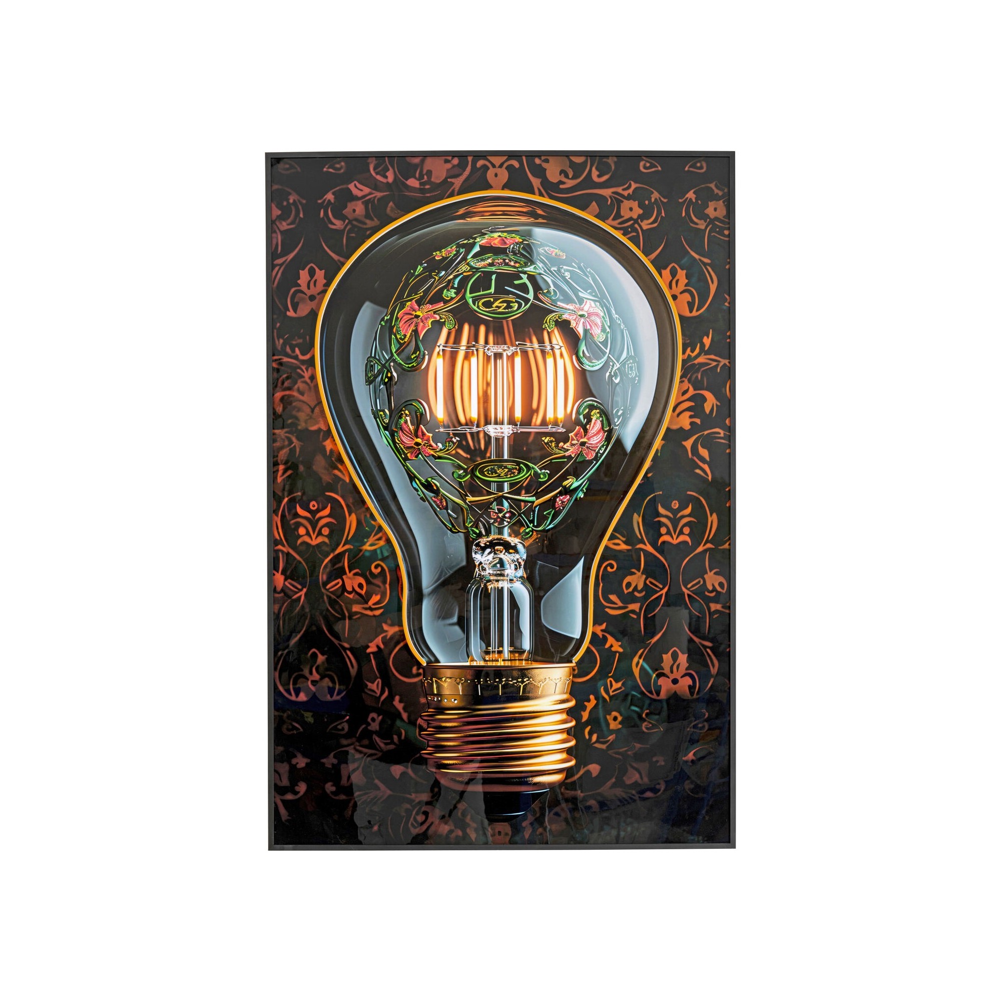 Tableau LED ampoule 80x120cm Kare Design
