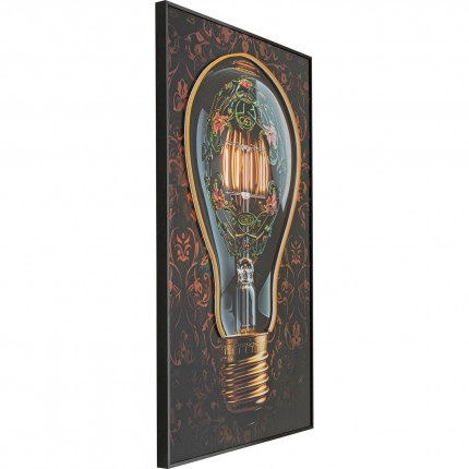 Tableau LED ampoule 80x120cm Kare Design