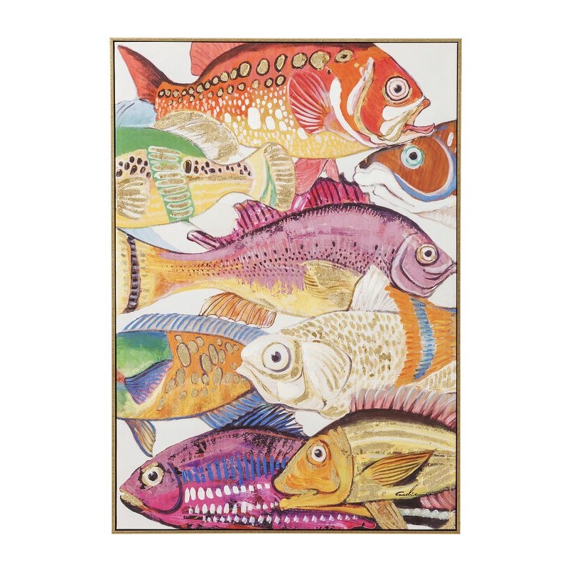 Framed Picture Fish Meeting 40x50cm (2/Set) Kare Design