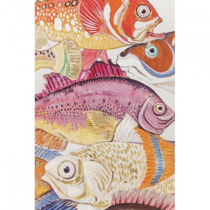 Tableaux Fish Meeting 40x50cm set de 2 Kare Design