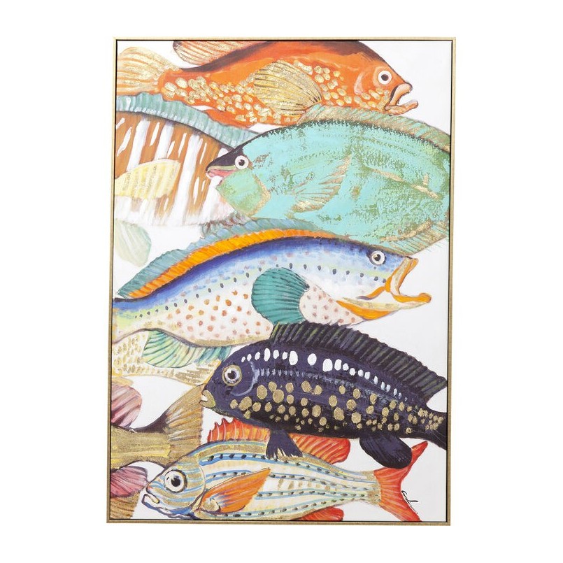 Framed Picture Fish Meeting 40x50cm (2/Set) Kare Design
