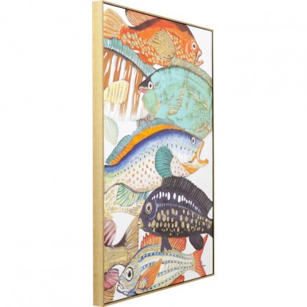 Tableaux Fish Meeting 40x50cm set de 2 Kare Design