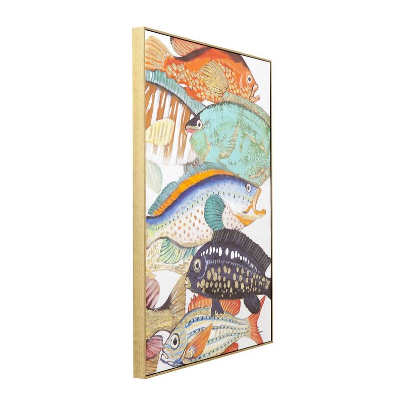 Framed Picture Fish Meeting 40x50cm (2/Set) Kare Design