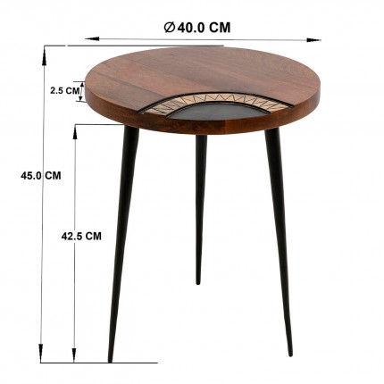 Table d'appoint Medina ronde Kare Design