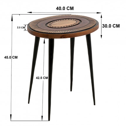 Side Table Medina oval Kare Design Side Table Medina oval Kare Design