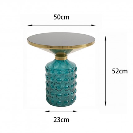 Table d'appoint Lola 50cm grise Kare Design