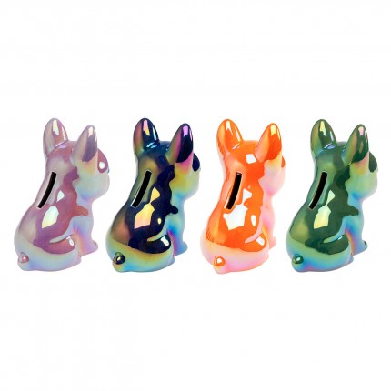 Tirelires chiots brillants set de 4 Kare Design