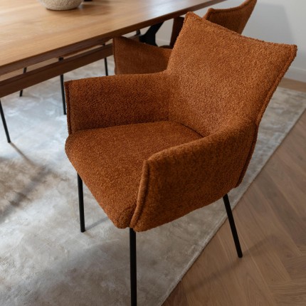 Chair with armrests Selma orange Kare Design Chair with armrests Selma orange Kare Design