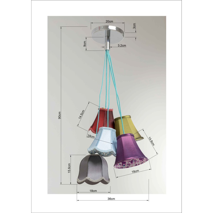 Retro Suspension - Saloon Flowers - Kare Design