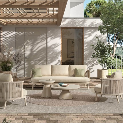 Table d'appoint de jardin Mendoza Gescova