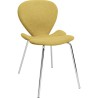 Chaise Soft Petal jaune moutarde