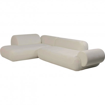 Corner Sofa Soft beige left Kare Design