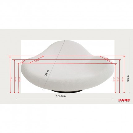 Fauteuil Nebula jaune Kare Design